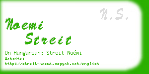 noemi streit business card